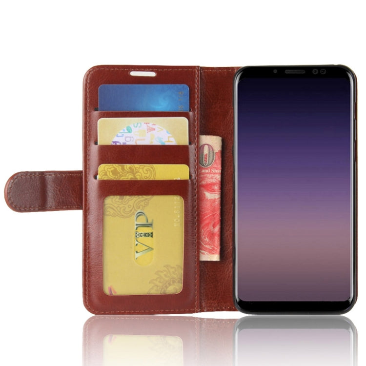 For Galaxy A5 (2018) A530F Crazy Horse Texture Horizontal Flip Leather Case with Holder & Card Slots & Wallet