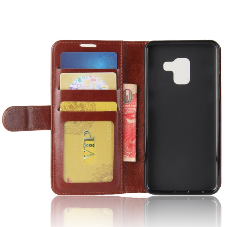 For Galaxy A5 (2018) A530F Crazy Horse Texture Horizontal Flip Leather Case with Holder & Card Slots & Wallet