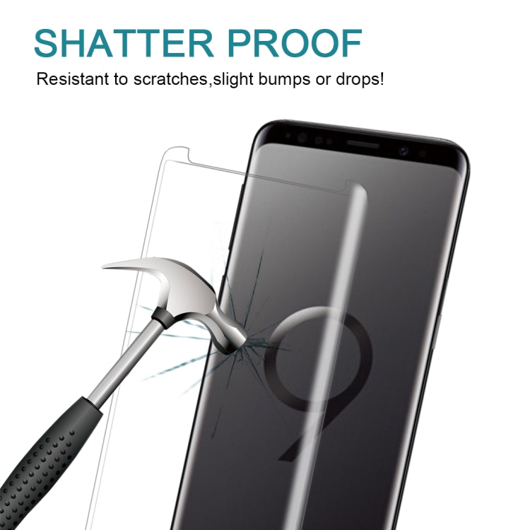 For Galaxy S9 9H Surface Hardness 3D Curved Edge Anti-scratch Non-full Screen HD Tempered Glass Screen Protector