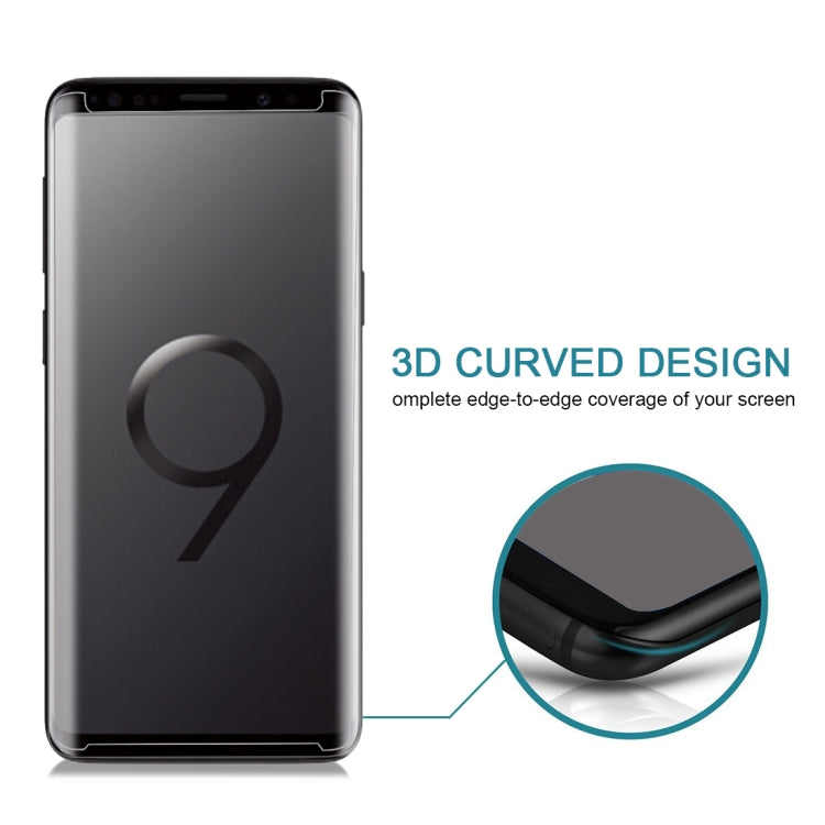 For Galaxy S9 9H Surface Hardness 3D Curved Edge Anti-scratch Non-full Screen HD Tempered Glass Screen Protector