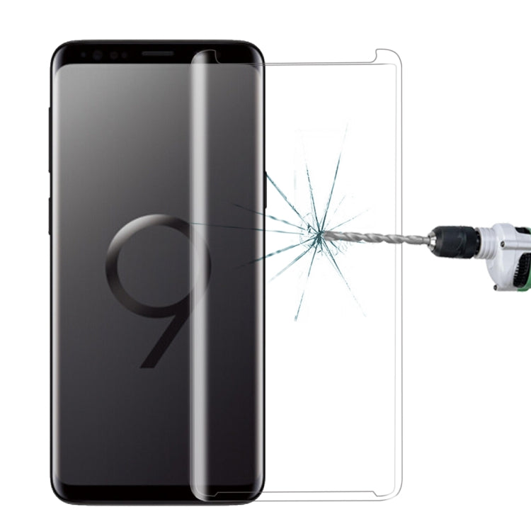 For Galaxy S9 9H Surface Hardness 3D Curved Edge Anti-scratch Non-full Screen HD Tempered Glass Screen Protector
