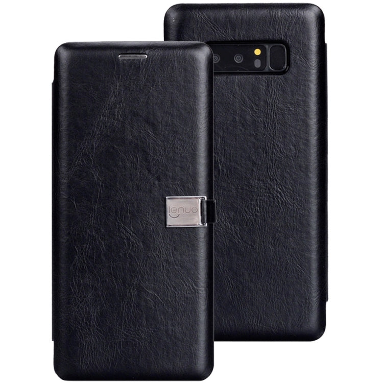 Lenuo for Galaxy Note 8 PU + TPU Crazy Horse Texture Horizontal Flip Leather Case with Card Slots