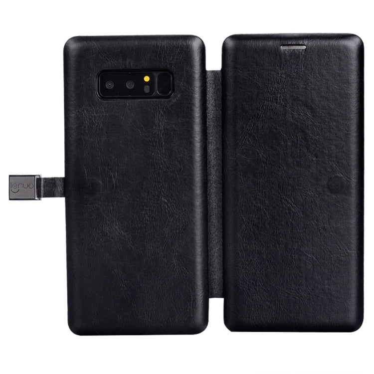 Lenuo for Galaxy Note 8 PU + TPU Crazy Horse Texture Horizontal Flip Leather Case with Card Slots