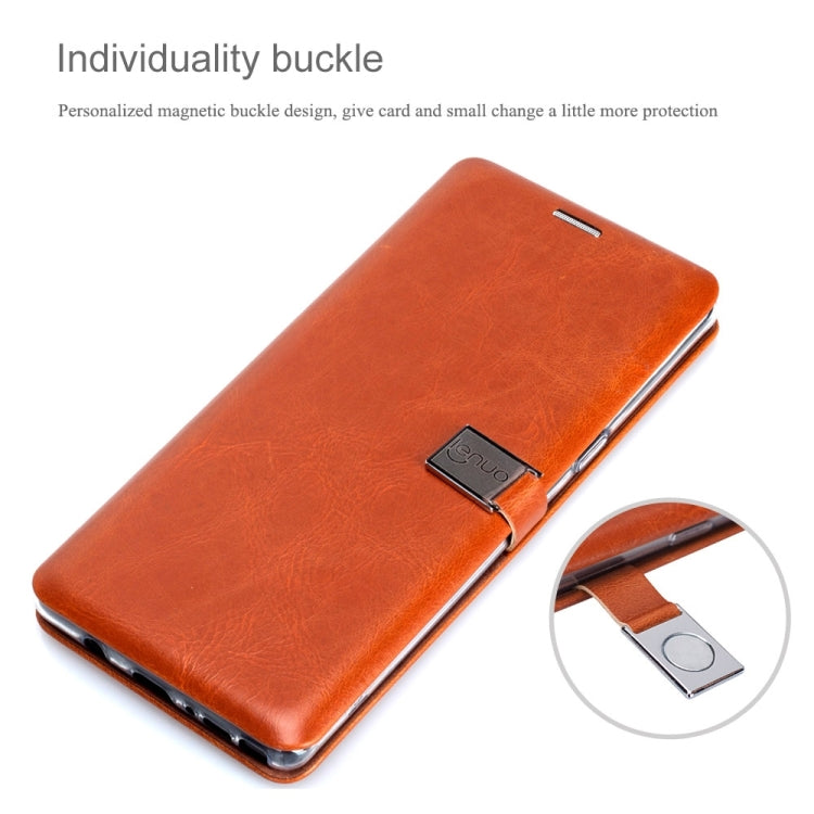 Lenuo for Galaxy Note 8 PU + TPU Crazy Horse Texture Horizontal Flip Leather Case with Card Slots