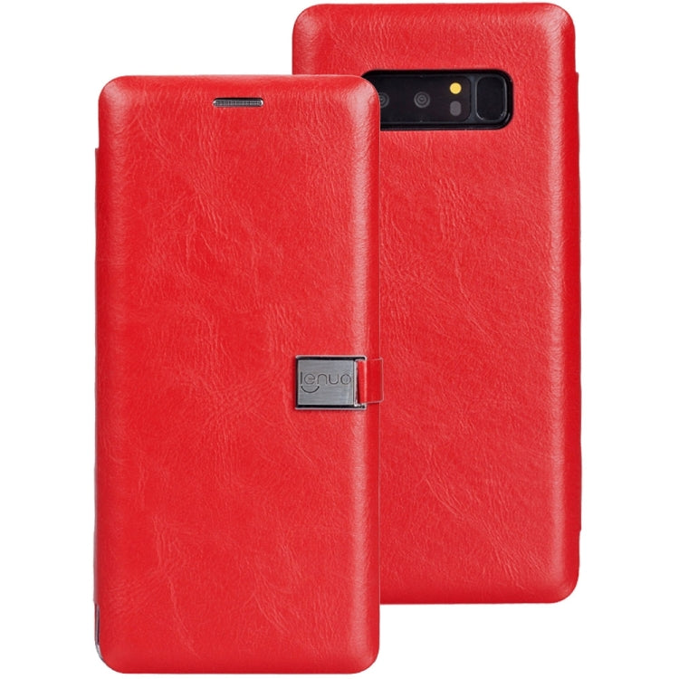 Lenuo for Galaxy Note 8 PU + TPU Crazy Horse Texture Horizontal Flip Leather Case with Card Slots