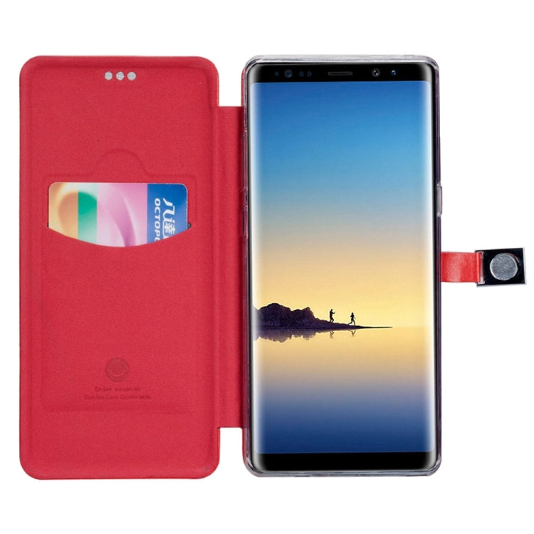 Lenuo for Galaxy Note 8 PU + TPU Crazy Horse Texture Horizontal Flip Leather Case with Card Slots