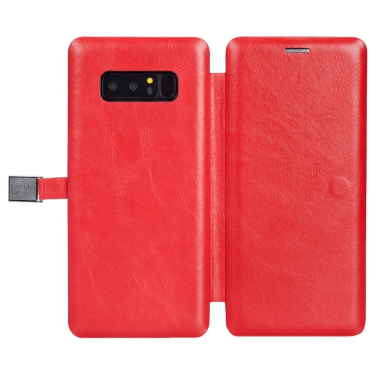 Lenuo for Galaxy Note 8 PU + TPU Crazy Horse Texture Horizontal Flip Leather Case with Card Slots