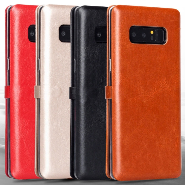 Lenuo for Galaxy Note 8 PU + TPU Crazy Horse Texture Horizontal Flip Leather Case with Card Slots