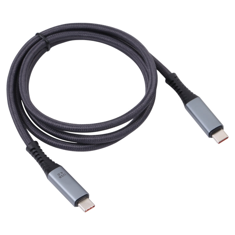 40Gbps 8K USB-C/Type-C to USB-C/Type-C Digital Video Cable Compatible with USB 4, Length: 1m (Black)