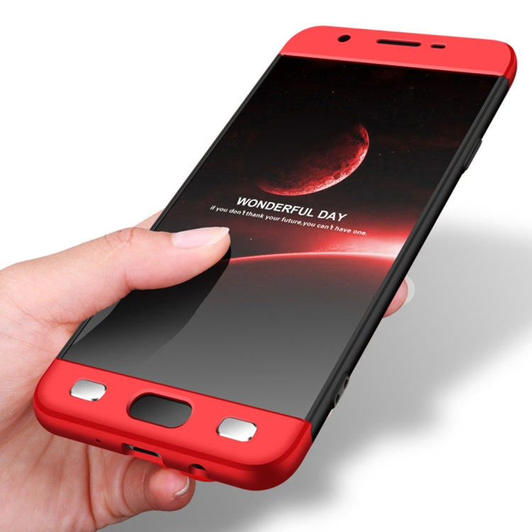 GKK for Galaxy J7 Prime Three-paragraph 360 Degree Full Coverage PC Protective Case Back Cover