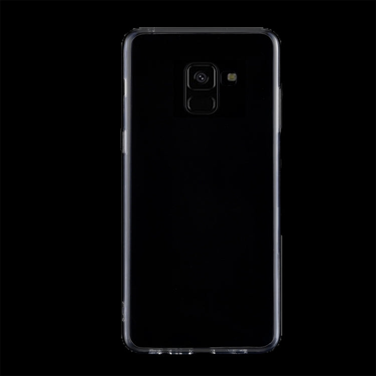 50 PCS for Galaxy A8 (2018) 0.75mm Ultra-thin Transparent TPU Protective Case