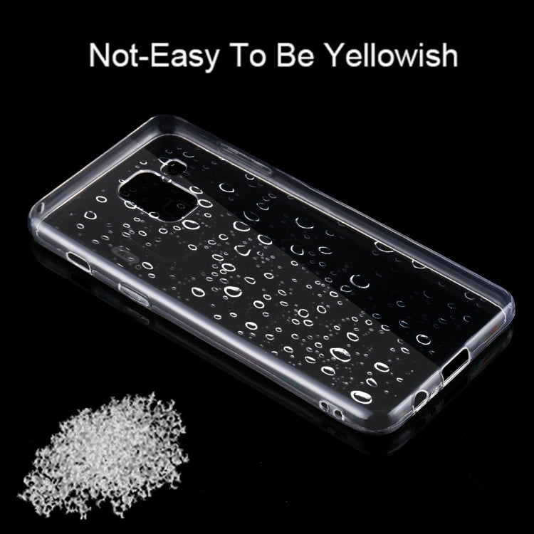 50 PCS for Galaxy A8 (2018) 0.75mm Ultra-thin Transparent TPU Protective Case