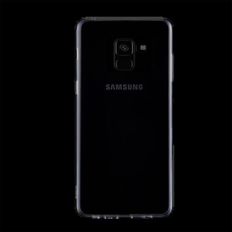For Galaxy A8 (2018) 0.75mm Ultra-thin Transparent TPU Protective Case (Transparent)