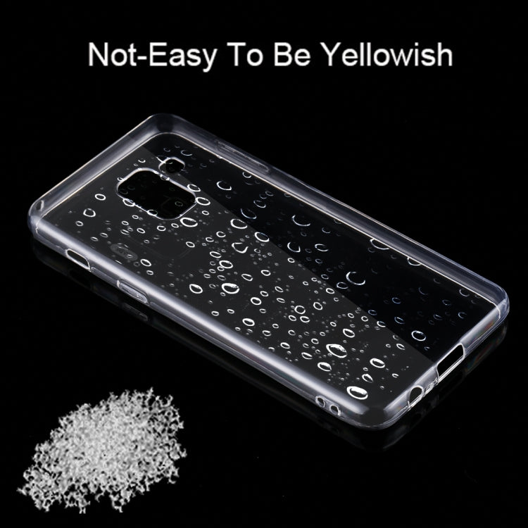 For Galaxy A8 (2018) 0.75mm Ultra-thin Transparent TPU Protective Case (Transparent)