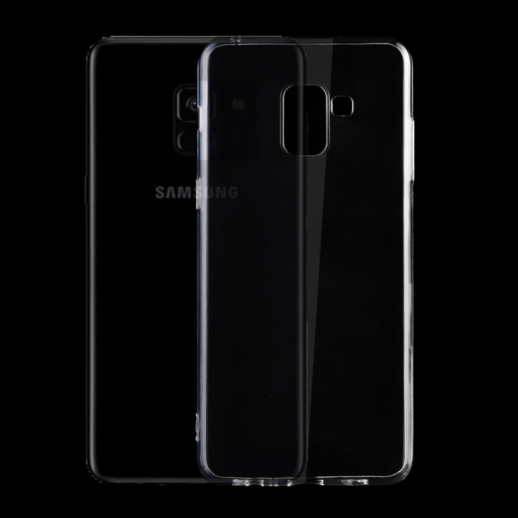 For Galaxy A8 (2018) 0.75mm Ultra-thin Transparent TPU Protective Case (Transparent)