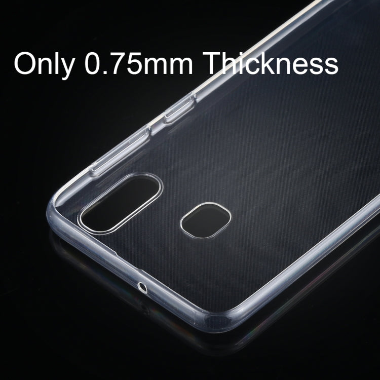 0.75mm Ultrathin Transparent TPU Soft Protective Case for Galaxy A30
