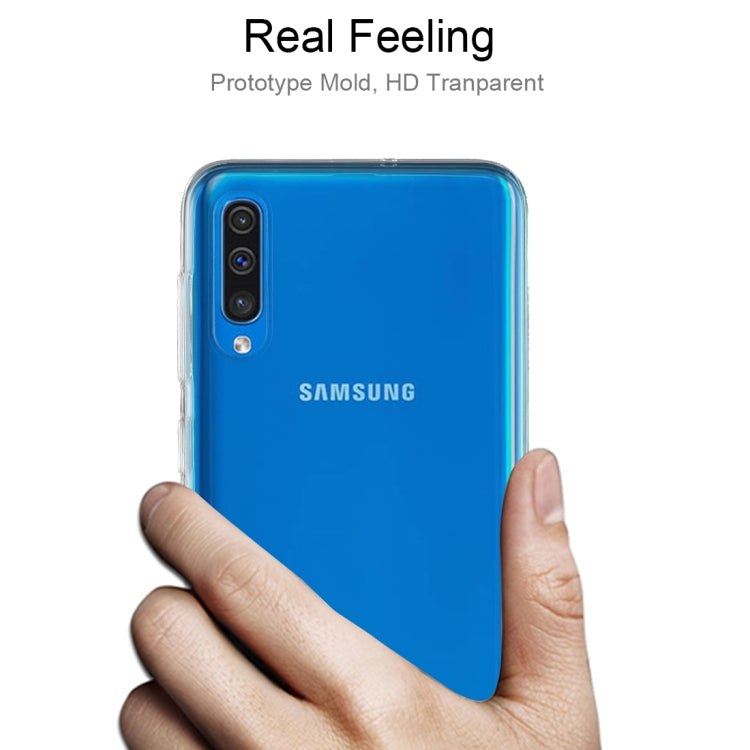 0.75mm Ultrathin Transparent TPU Soft Protective Case for Galaxy A50