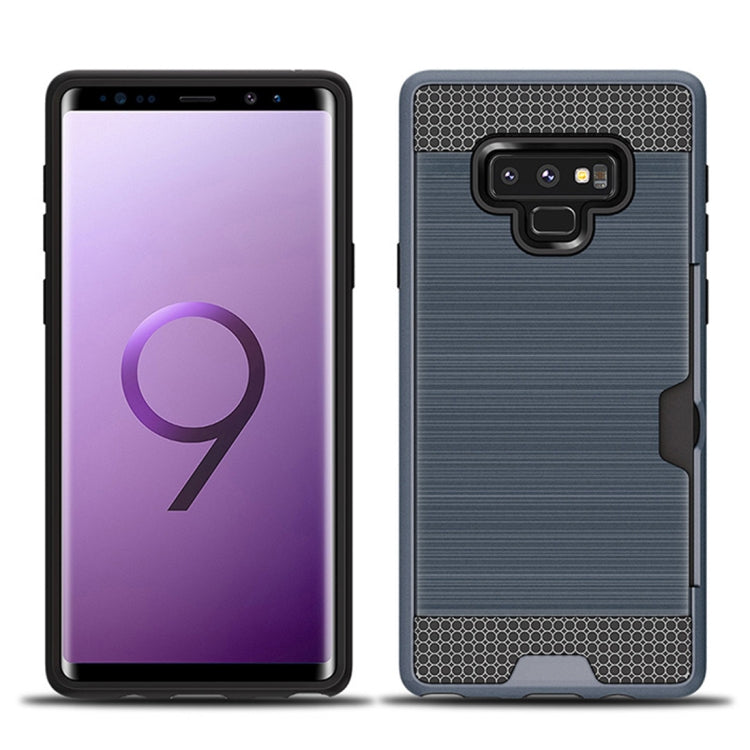 Brushed Texture Dropproof Protective Back Case for Galaxy Note 9, with Card Slot