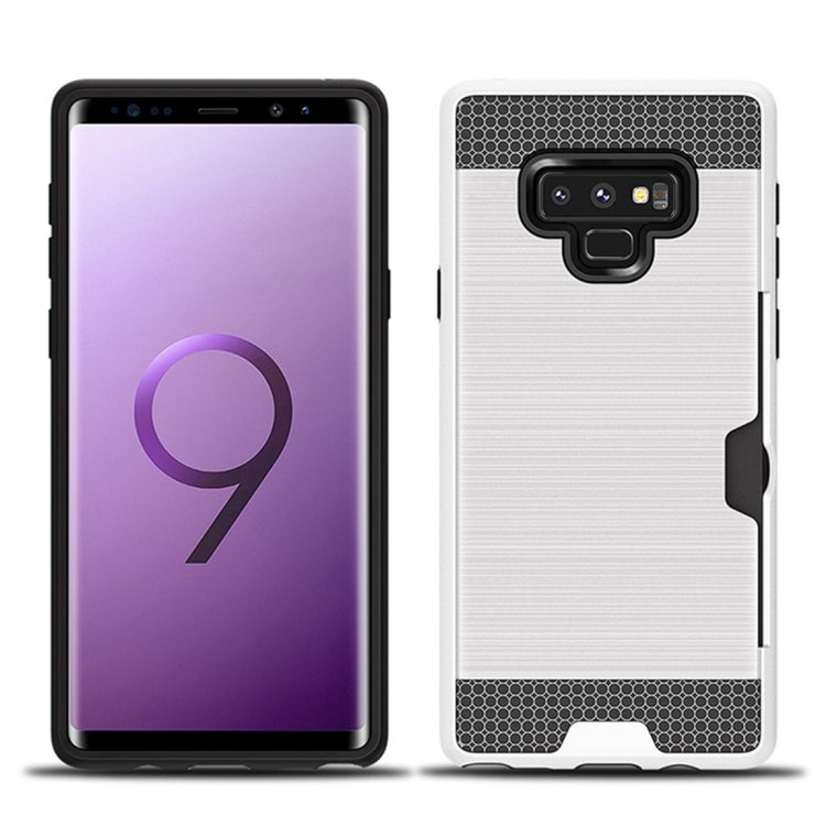 Brushed Texture Dropproof Protective Back Case for Galaxy Note 9, with Card Slot