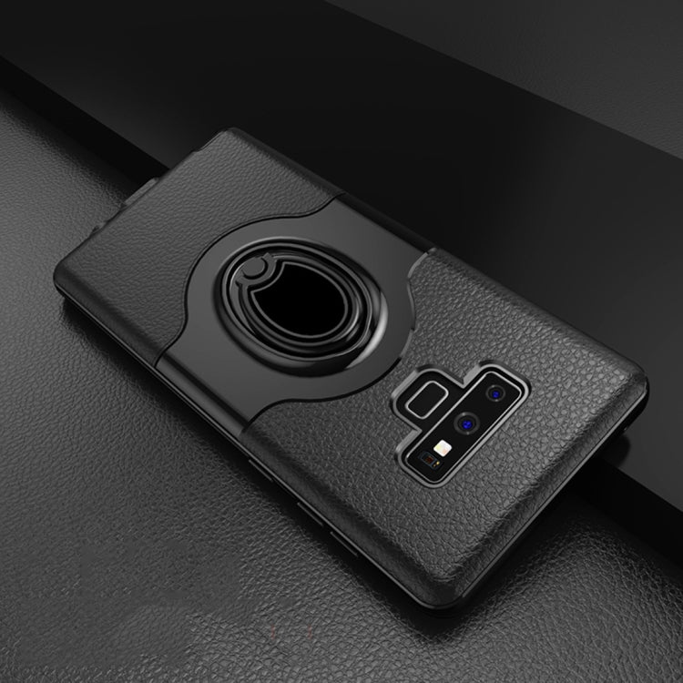 Dropproof Full Coverage Protective Case Cover for Galaxy Note9, with Magnetic Rotatable Ring Holder