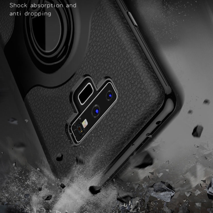 Dropproof Full Coverage Protective Case Cover for Galaxy Note9, with Magnetic Rotatable Ring Holder