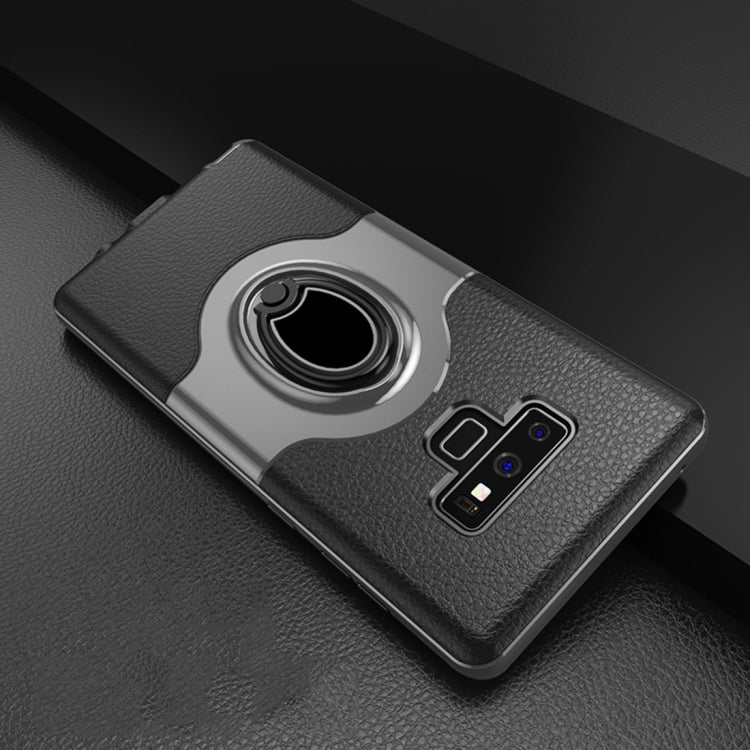 Dropproof Full Coverage Protective Case Cover for Galaxy Note9, with Magnetic Rotatable Ring Holder