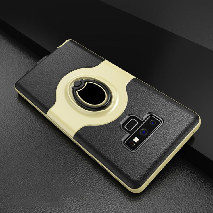 Dropproof Full Coverage Protective Case Cover for Galaxy Note9, with Magnetic Rotatable Ring Holder