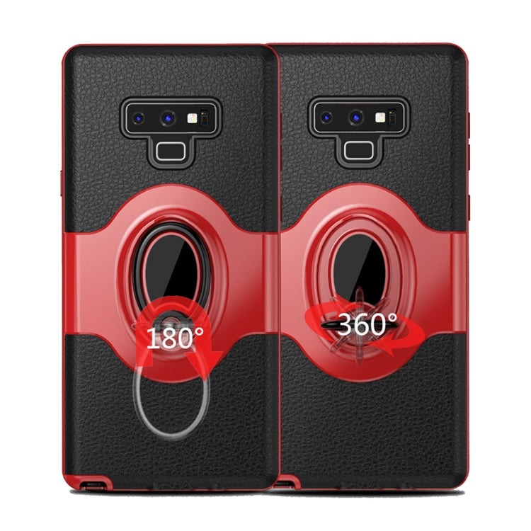 Dropproof Full Coverage Protective Case Cover for Galaxy Note9, with Magnetic Rotatable Ring Holder