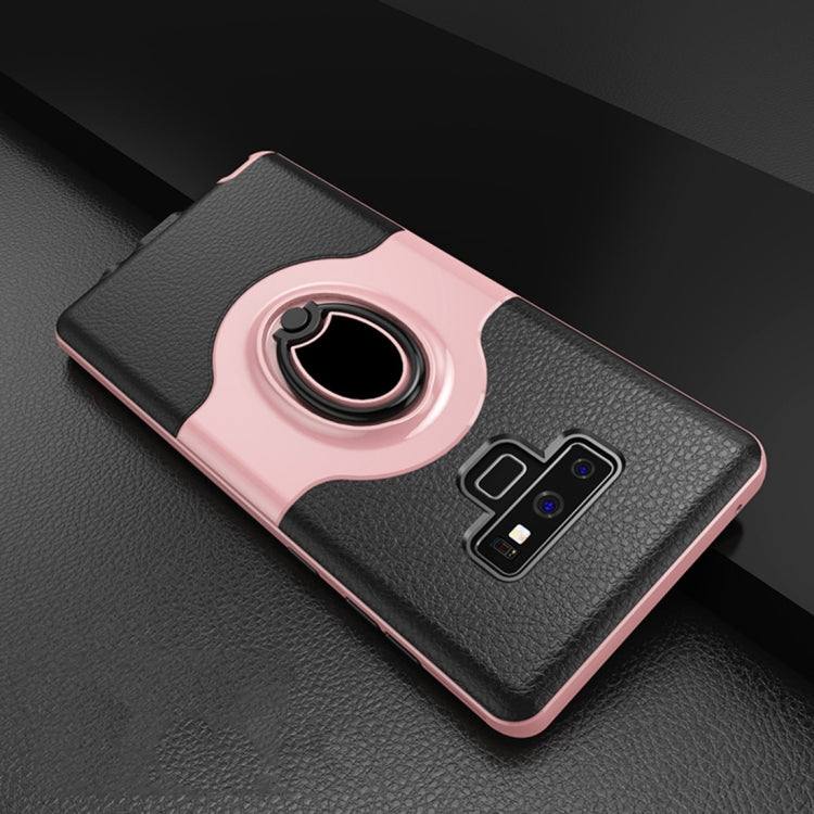Dropproof Full Coverage Protective Case Cover for Galaxy Note9, with Magnetic Rotatable Ring Holder