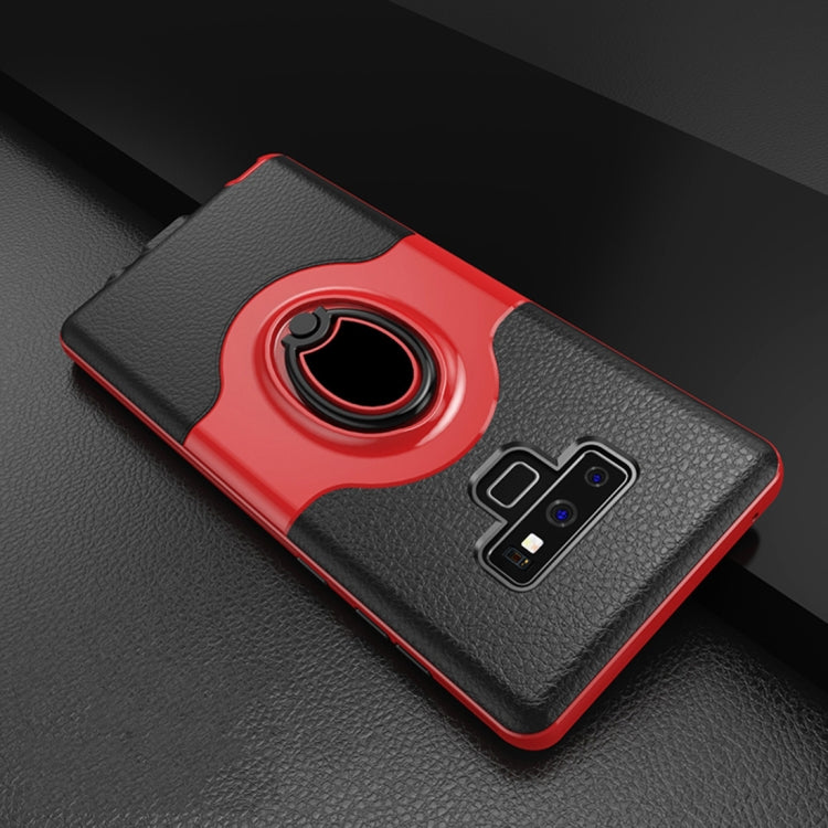Dropproof Full Coverage Protective Case Cover for Galaxy Note9, with Magnetic Rotatable Ring Holder