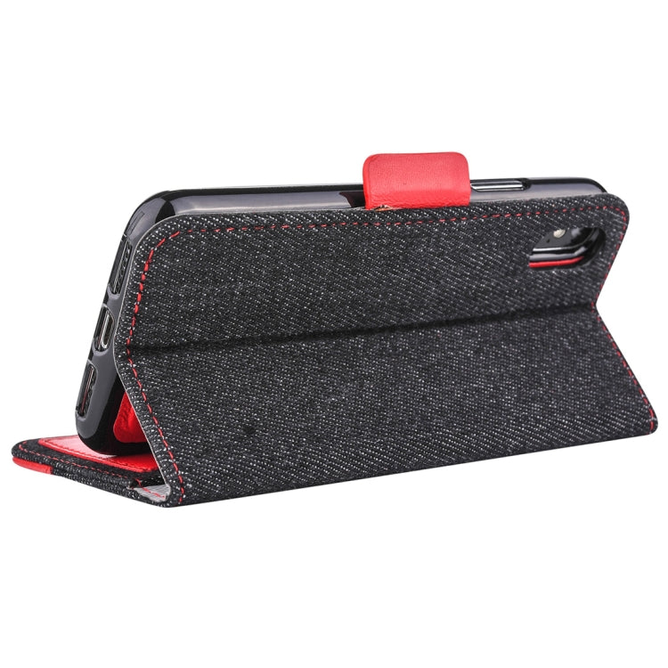 Detachable Denim Spliced Horizontal Flip Genuine Leather Case for Galaxy Note9, with Holder & Wallet & Card Slots
