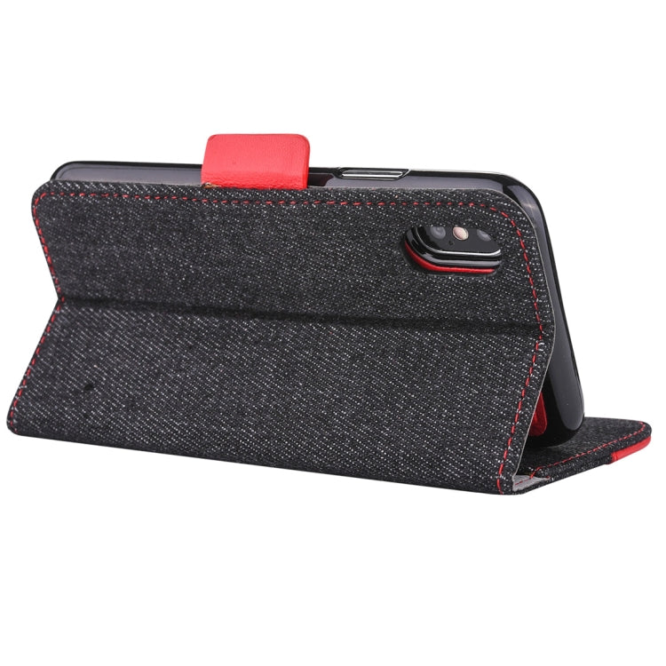 Detachable Denim Spliced Horizontal Flip Genuine Leather Case for Galaxy Note9, with Holder & Wallet & Card Slots