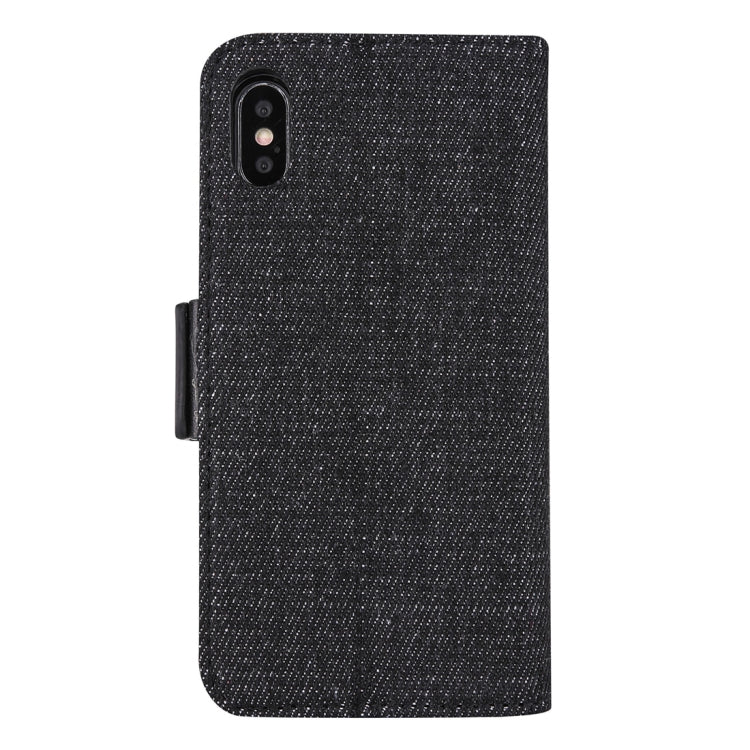 Detachable Denim Spliced Horizontal Flip Genuine Leather Case for Galaxy Note9, with Holder & Wallet & Card Slots