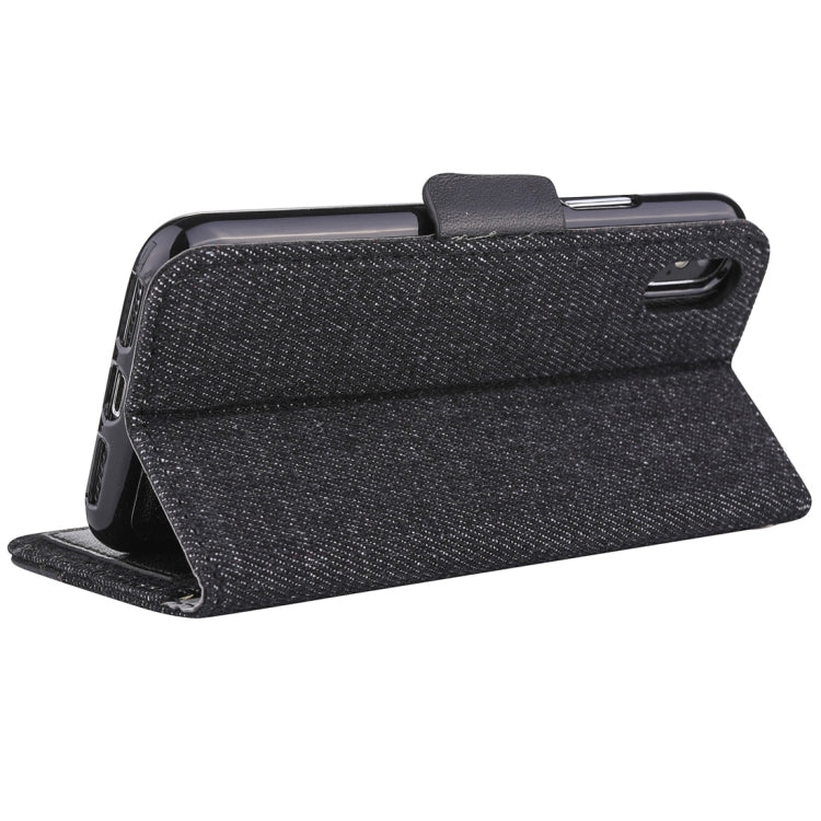 Detachable Denim Spliced Horizontal Flip Genuine Leather Case for Galaxy Note9, with Holder & Wallet & Card Slots