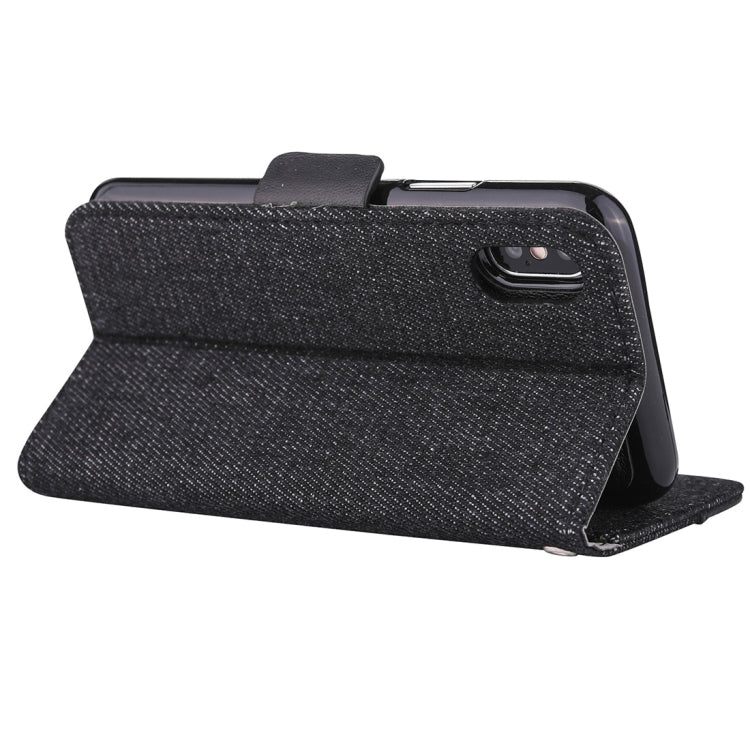 Detachable Denim Spliced Horizontal Flip Genuine Leather Case for Galaxy Note9, with Holder & Wallet & Card Slots
