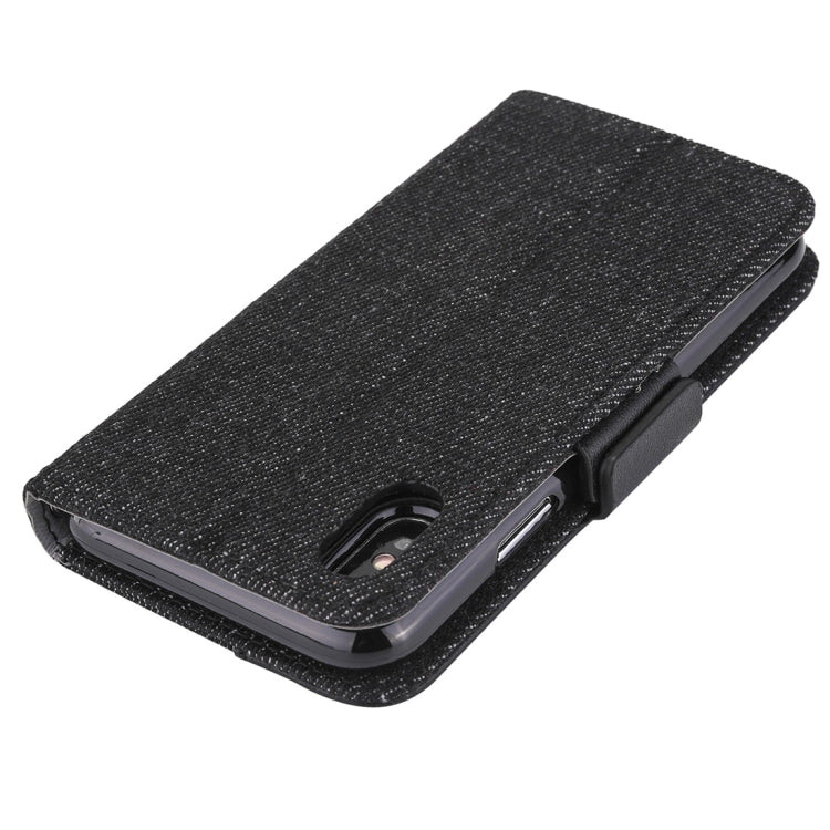 Detachable Denim Spliced Horizontal Flip Genuine Leather Case for Galaxy Note9, with Holder & Wallet & Card Slots