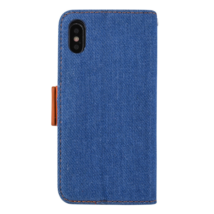 Detachable Denim Spliced Horizontal Flip Genuine Leather Case for Galaxy Note9, with Holder & Wallet & Card Slots