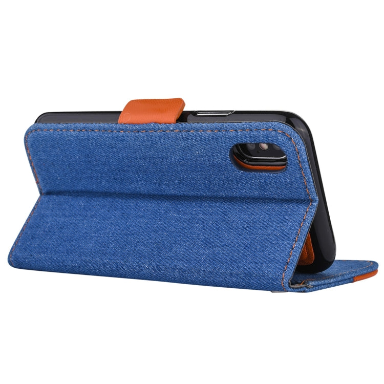 Detachable Denim Spliced Horizontal Flip Genuine Leather Case for Galaxy Note9, with Holder & Wallet & Card Slots