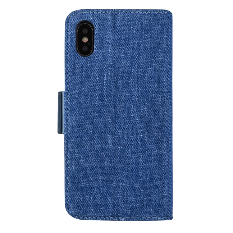Detachable Denim Spliced Horizontal Flip Genuine Leather Case for Galaxy Note9, with Holder & Wallet & Card Slots