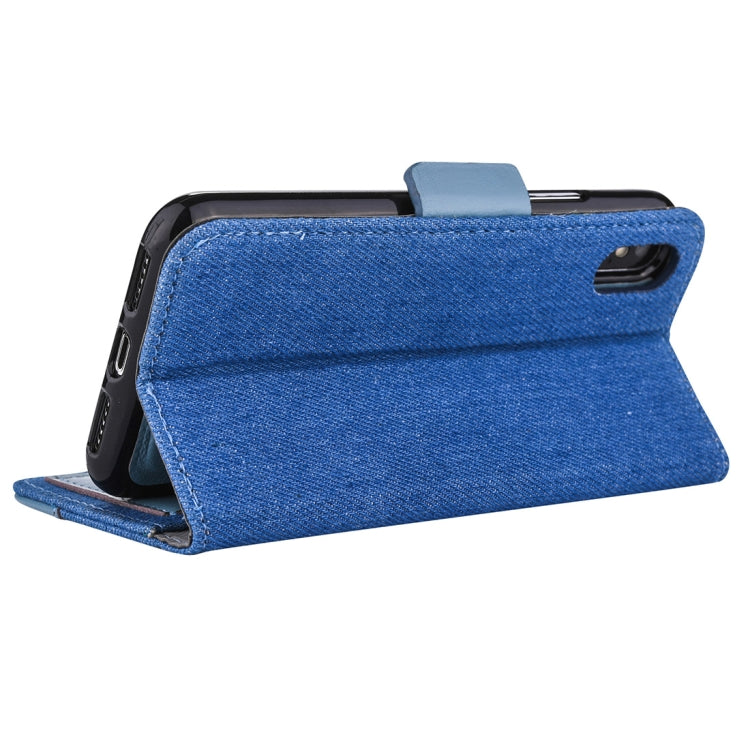 Detachable Denim Spliced Horizontal Flip Genuine Leather Case for Galaxy Note9, with Holder & Wallet & Card Slots