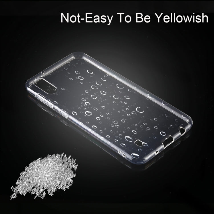 0.75mm Ultrathin Transparent TPU Soft Protective Case for Galaxy M10
