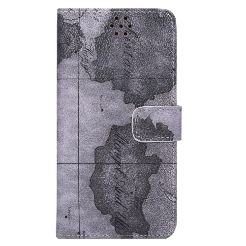 For Galaxy Note 7 / N930 Map Texture Magnetic Adsorption Horizontal Flip Leather Case with Card Slot & Holder & Wallet,Random Pattern Delivery(Grey)