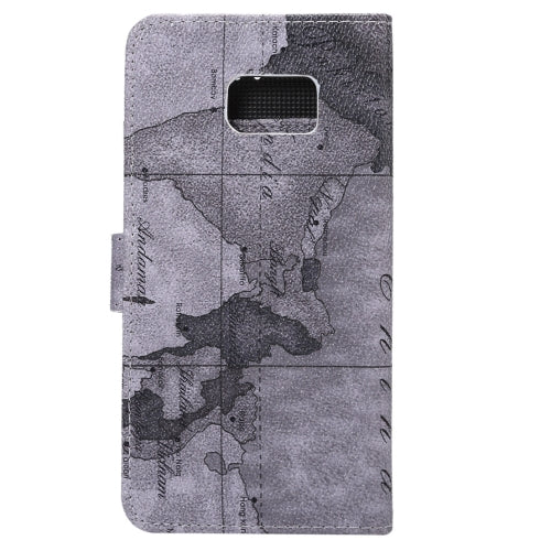For Galaxy Note 7 / N930 Map Texture Magnetic Adsorption Horizontal Flip Leather Case with Card Slot & Holder & Wallet,Random Pattern Delivery(Grey)