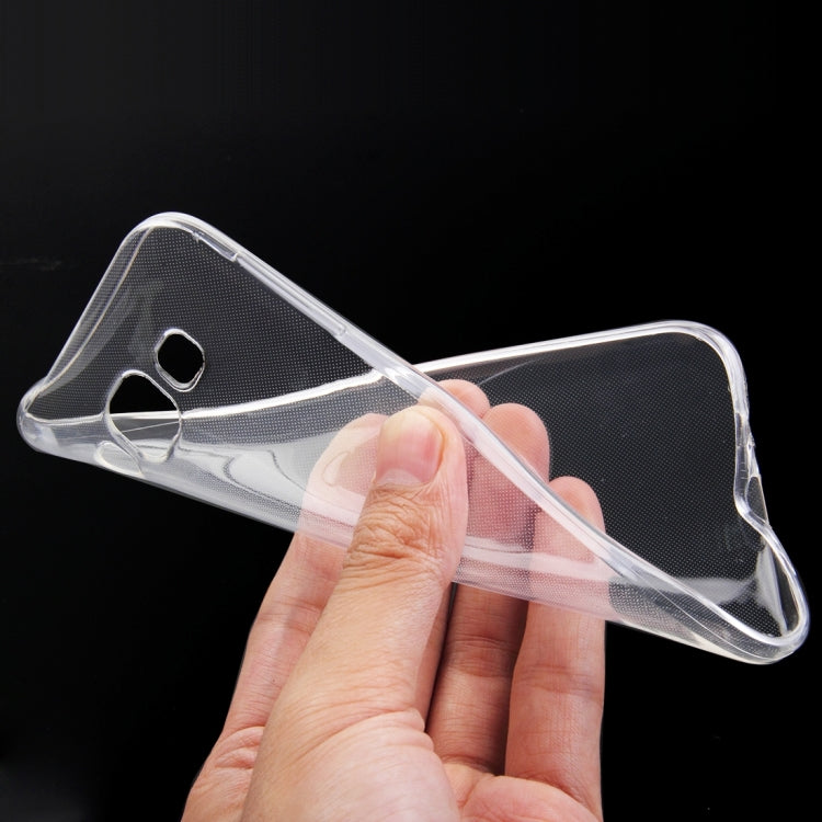 For Galaxy E5 / E500 0.75mm Ultra-thin Transparent TPU Protective Case(Transparent)