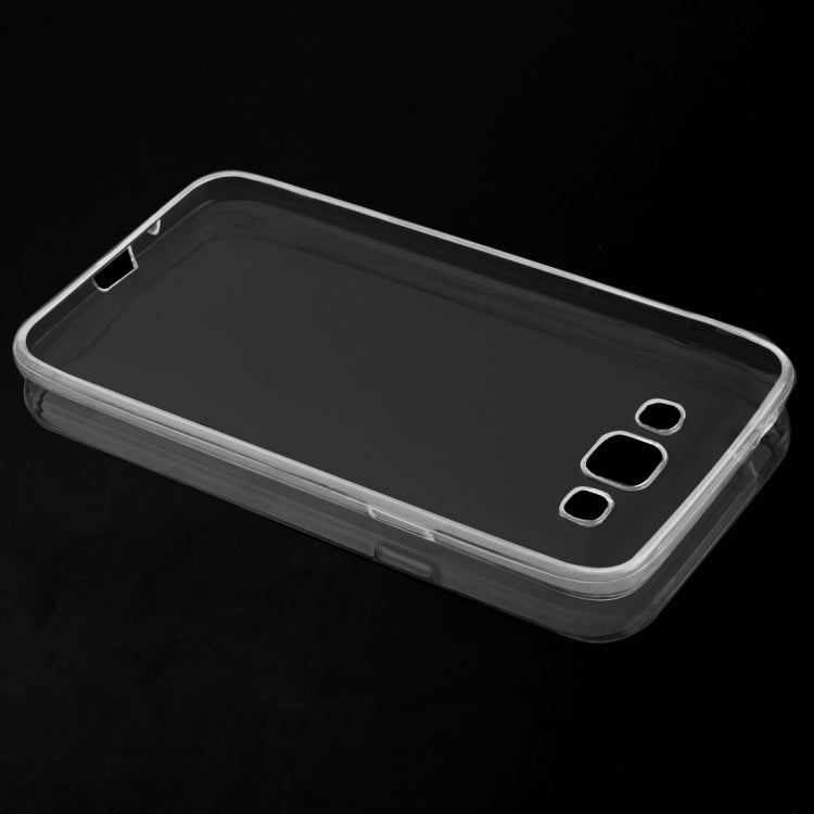 For Galaxy Grand 3 / G7200 0.75mm Ultra-thin Transparent TPU Protective Case(Transparent)