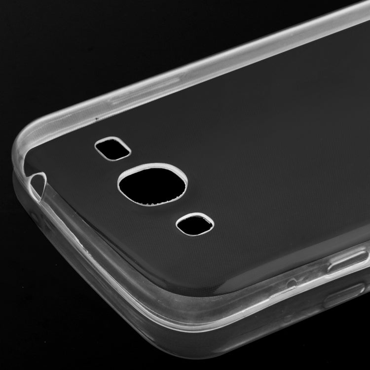 For Galaxy Mega 5.8 i9150 / i9152 0.75mm Ultra-thin Transparent TPU Protective Case(Transparent)