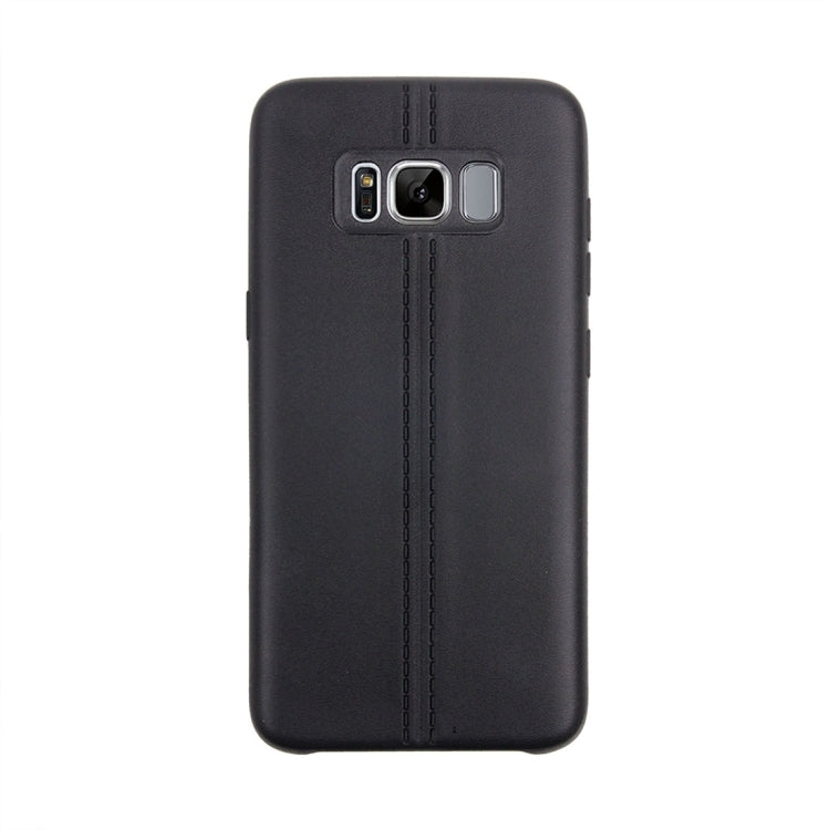 For Galaxy S8 Double Line Smooth Surface Anti-collision TPU Protective Case