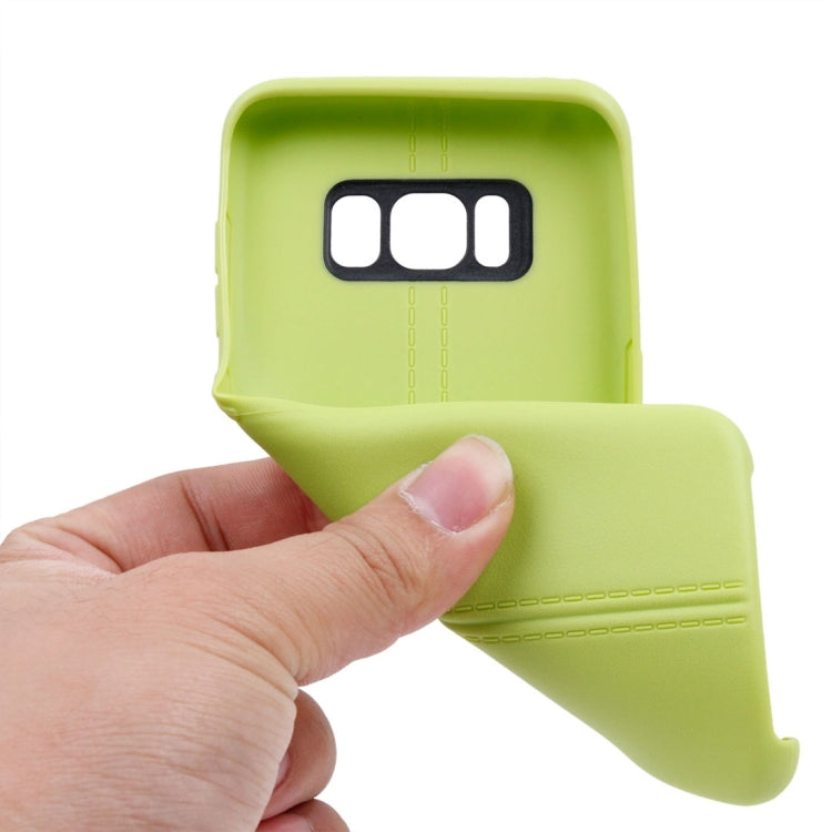 For Galaxy S8 Double Line Smooth Surface Anti-collision TPU Protective Case