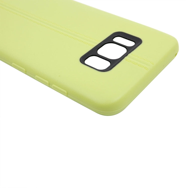 For Galaxy S8 Double Line Smooth Surface Anti-collision TPU Protective Case