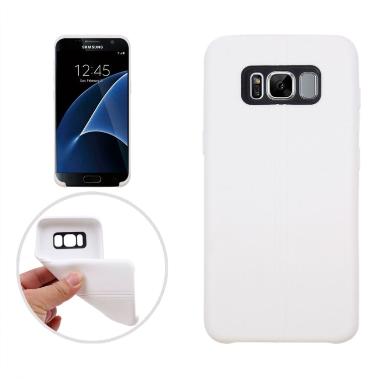 For Galaxy S8 Double Line Smooth Surface Anti-collision TPU Protective Case